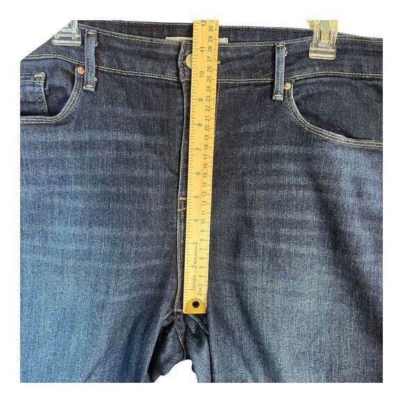 Levis Stretch Blue Jeans Women’s18M Mid Rise Boot Cut Tag 34x32 Fit 38x30 Flaw - Picture 12 of 14
